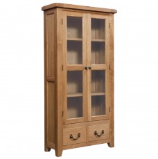 Somerset Oak Display Cabinet